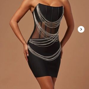 Fashion Nova Jaimee Chain Mini Dress | XL | NWT